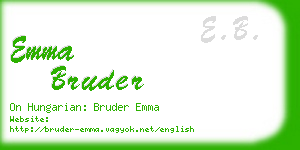 emma bruder business card